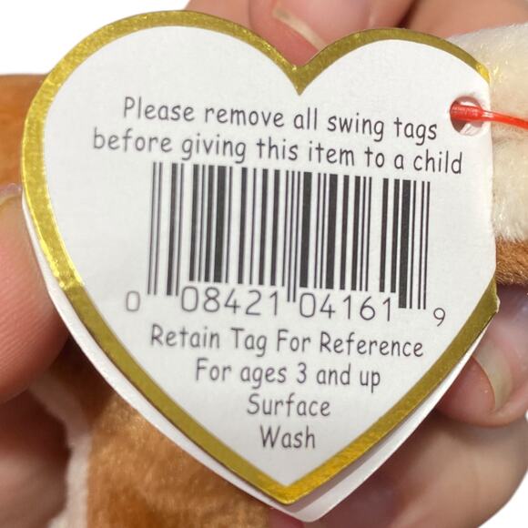 Vintage 1996 Ty Beanie baby Kangaroo with baby named Pouch - Picture 12 of 15